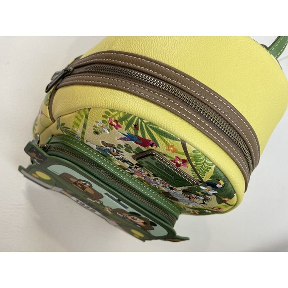 Loungefly Disney Mickey & Friends Jungle Mini Backpack Glow In The Dark Bag NEW! - Picture 13 of 16